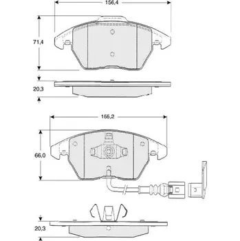 Brzdová destička Sada brzdových destiček STARLINE