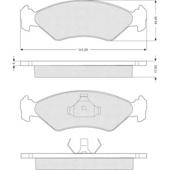 Brzdová destička Sada brzdových destiček STARLINE