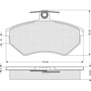 Brzdová destička Sada brzdových destiček STARLINE