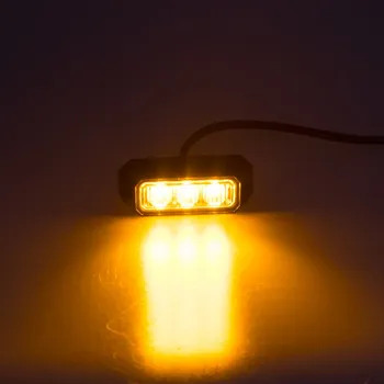 Maják PREDATOR 3x3W LED, 12-24V, oranžový, homologace (kf003E3W)