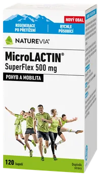 Přírodní produkt Swiss NatureVia MicroLACTIN SuperFlex 500 mg 120 cps.