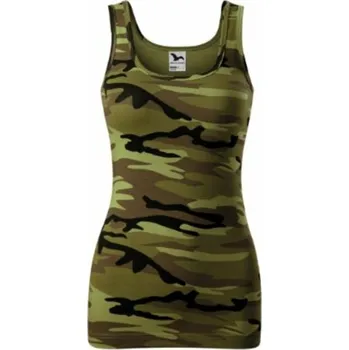 pracovní tričko Malfini Tílko MALFINI TRIUMPH dámské camouflage hnědá XL