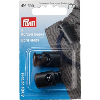 koncovka šňůrky černá 2ks