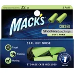 Mack's Hi Viz Corded špunty do uší Mack's Corded Foam 2 špunty