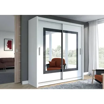 Šatní skříň Nábytek Pyramida, s.r.o. Šatní skříň PORTMORE 203 bílá