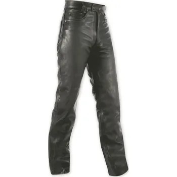 Sportovní oblečení 5 TASCHE P-5T - pánské černé kožené moto kalhoty A-pro - 34