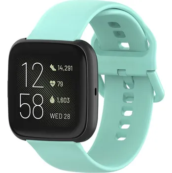 Příslušenství k chytrým hodinkám eses Silikonový řemínek pro Fitbit Versa - Velikost L, mátový