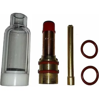 Svářečka Hubice průhledná SR17,18,26 plynová čočka 1,6mm set