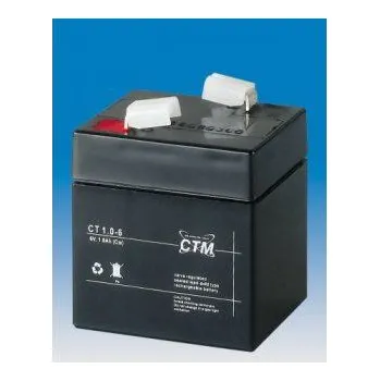 Záložní baterie CTM Components GmbH, Německo Olověný akumulátor CTM 6V 1,0Ah faston F1-4,7mm