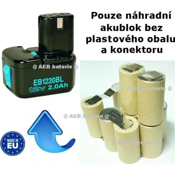 AEB Baterie Hitachi EB1214S Ni-MH 12V 3000mAh - KIT