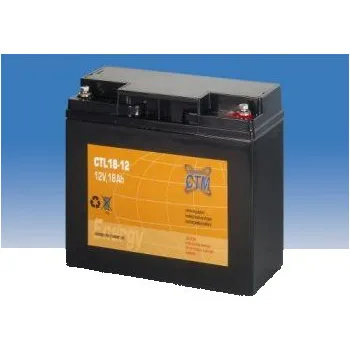 Záložní baterie CTM Components GmbH, Německo Olověný akumulátor CTM 12V 18Ah závit M5 CTL