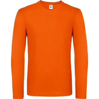 Pánské tričko Triko s dlouhým rukávem B&C LSL - oranžové, S