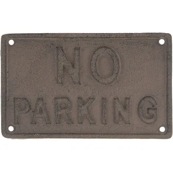 Plechová cedule Cedulka No parking - 19*12*0.5 cm