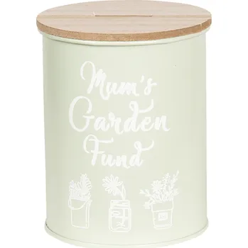Dětské zboží Kovová pokladnička Mum's Garden - Ø 12*14 cm