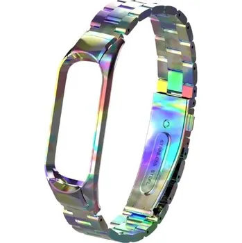 Ostatní příslušenství k chytrým hodinkám eses Kovový řemínek pro Xiaomi Mi Band 3 a Xiaomi Mi Band 4 - Duhový