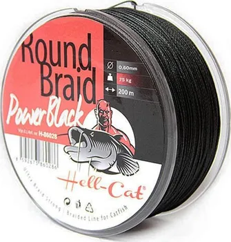 Hell-Cat Round Braid Power černá 0,8 mm/200 m