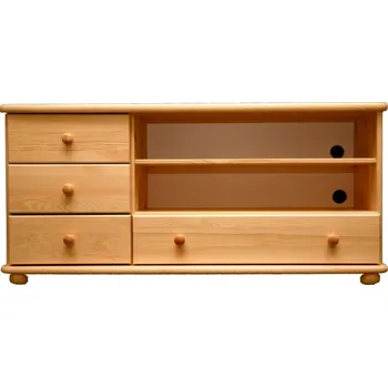 Televizní stolek Via-nábytek Televizní stolek TV02 Povrchová úprava: Borovice (bez laku)