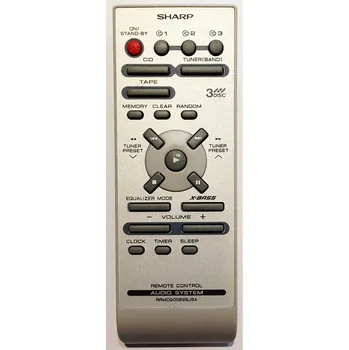 Sharp RRMCG0062SJSA CD-E100H, CD-ES111H náhradní dálkový ovladač jiného vzhledu.