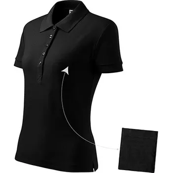 Dámské tričko MALFINI Polokošile COTTON LADY 170g, různé barvy VELIKOST XS černé