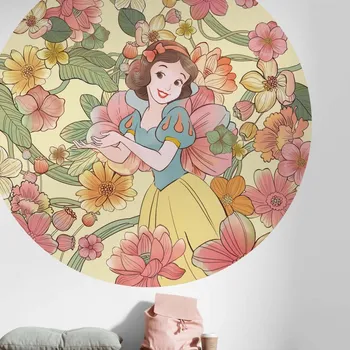 Fototapeta Kulatá samolepicí fototapeta Sněhurka a nekonečné léto DD1-005 / dětská kruhová vliesová foto tapeta Snow White Endless Summer (ø 125 cm) kulaté fototapety Komar Dots