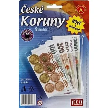 Sběratelství Dětské peníze - České koruny s mincemi