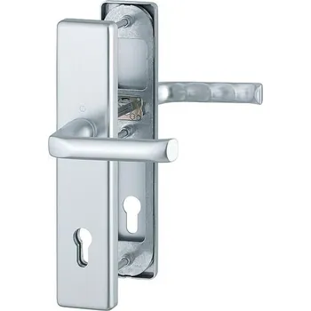 Dveřní kování MACO Dveřní kování London, klika-klika, 8/92 mm, 66-72 mm, F1-stříbrná