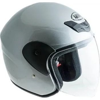 Helma na motorku Moto helma na skútr stříbrná TN8661 (Moto přilba otevřená pro skútr)