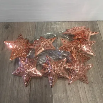 Vánoční dekorace Vánoční osvětlení světelné řetězy LED hvězdy 165cm