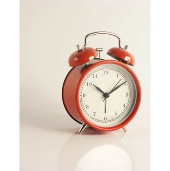 Budík Retro budík červený 16cm