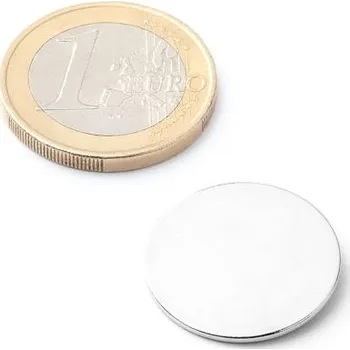 Dekorativní magnet Neodymový magnet kotouč Ø&nbsp;20&nbsp;mm, v.&nbsp;1&nbsp;mm, síla 1,7&nbsp;kg