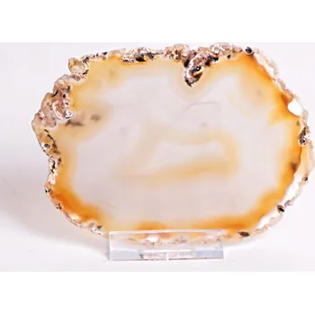 Přírodní kámen Magieprirody.cz Achátový plát velikost 10 cm + stojánek - Top kvalita - 109