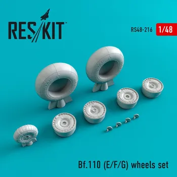 Plastikový model Reskit 1/48 Bf 110(E/F/G wheels (DRAG/EDU/HAS/ITAL)