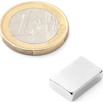 Dekorativní magnet Neodymový magnet kvádr 15&nbsp;×&nbsp;10&nbsp;×&nbsp;4&nbsp;mm, síla 4&nbsp;kg