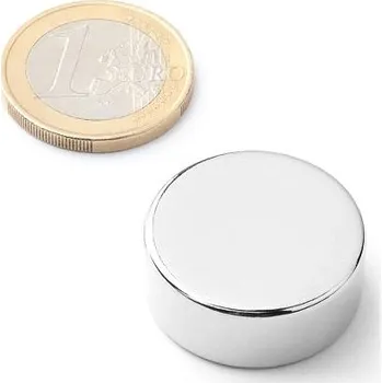 Dekorativní magnet Neodymový magnet kotouč Ø 25 mm, v. 10 mm, síla 15 kg