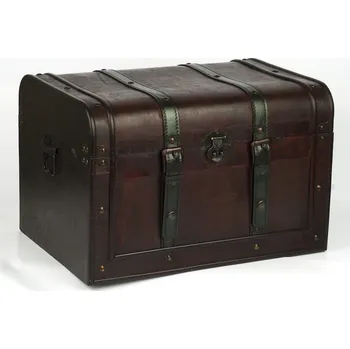 Truhla Dřevěná pirátská truhla 48x35x36cm