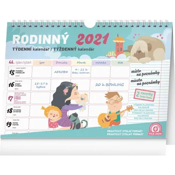 Kalendář Presco Group Rodinný týdenní plánovací 2021
