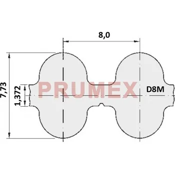 Auto-moto Řemen ozubený 880 D8M optibelt Omega HTD rukáv