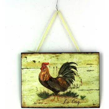 Plechová cedule Plechová cedule kohout 27x19cm
