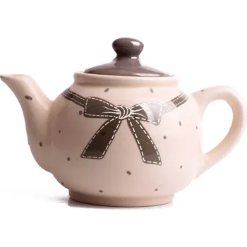 Konvice na čaj Keramická čajová konvice Grey dot 13,5x21cm