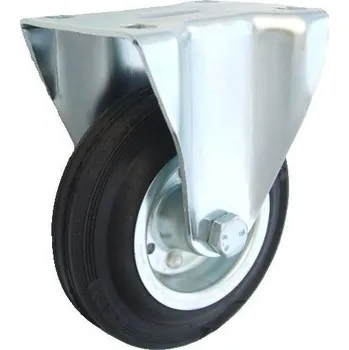 Pojezdové kolečko Pryžové kolo 200 mm pevná vidlice s deskou