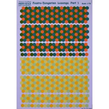 Plastikový model Print Scale 1/72 Austro-Hungarian Lozenge Part 1 (wet decals)