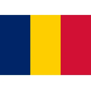 Vlajka Čad vlajka - 30 x 45 cm - tunel, karabina