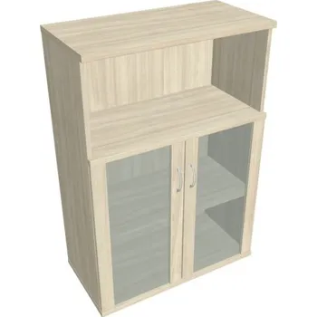 Kancelářský vozík HOBIS skříň policová dvéřová - S 3 80 05, akát + doprava zdarma