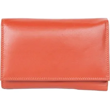 Peněženka Oranžová kožená peněženka Corsi z měkké kůže