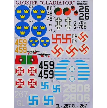 Plastikový model Print Scale 1/48 Gloster Gladiator (wet decals)