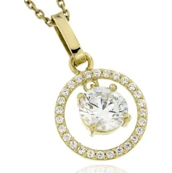 Přívěsek Zlatnictví U Kostela Zlatý přívěsek se zirkony 764 460041844