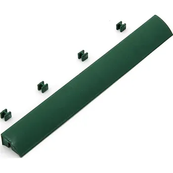 Zelený plastový nájezd pro terasovou dlažbu Linea Easy - 39 x 4,5 x 2,5 cm