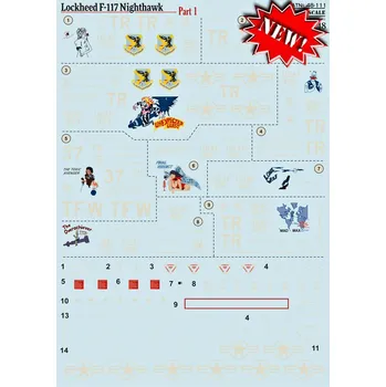 Plastikový model Print Scale 1/48 Lockheed F-117 Nighthawk Part 1 (wet decals)