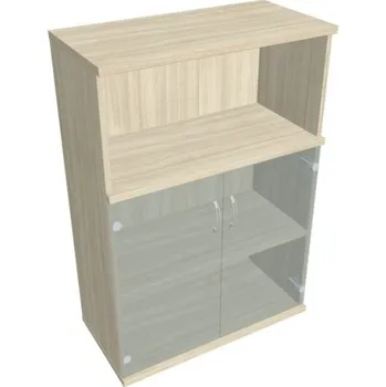 Kancelářský vozík HOBIS skříň policová dvéřová - S 3 80 09, akát + doprava zdarma