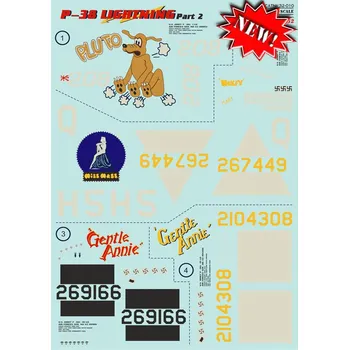 Plastikový model Print Scale 1/32 P-38 Lightning Part 2 (4x camo,incl.stencils)